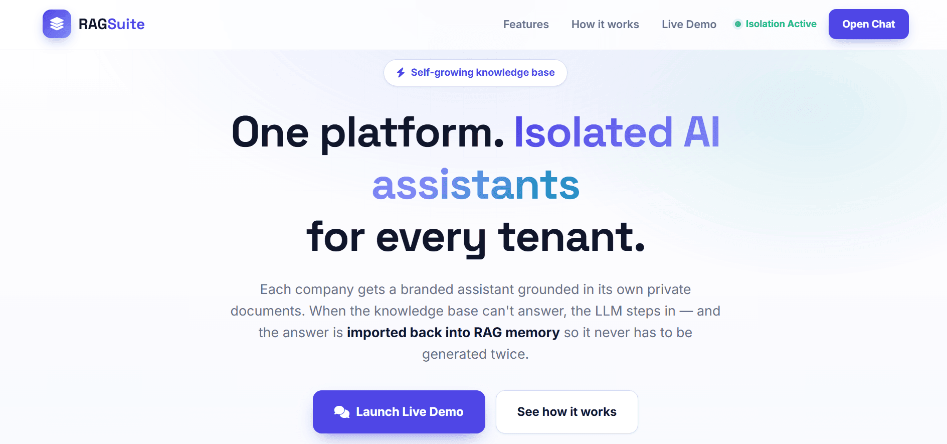 Multi-Tenant RAG Platform