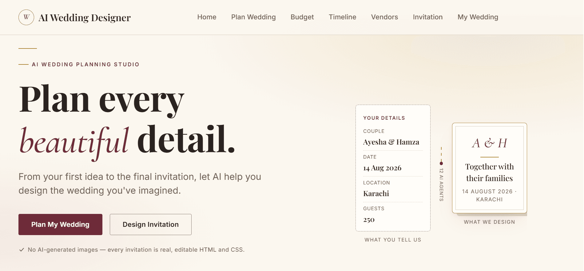 AI Wedding Designer