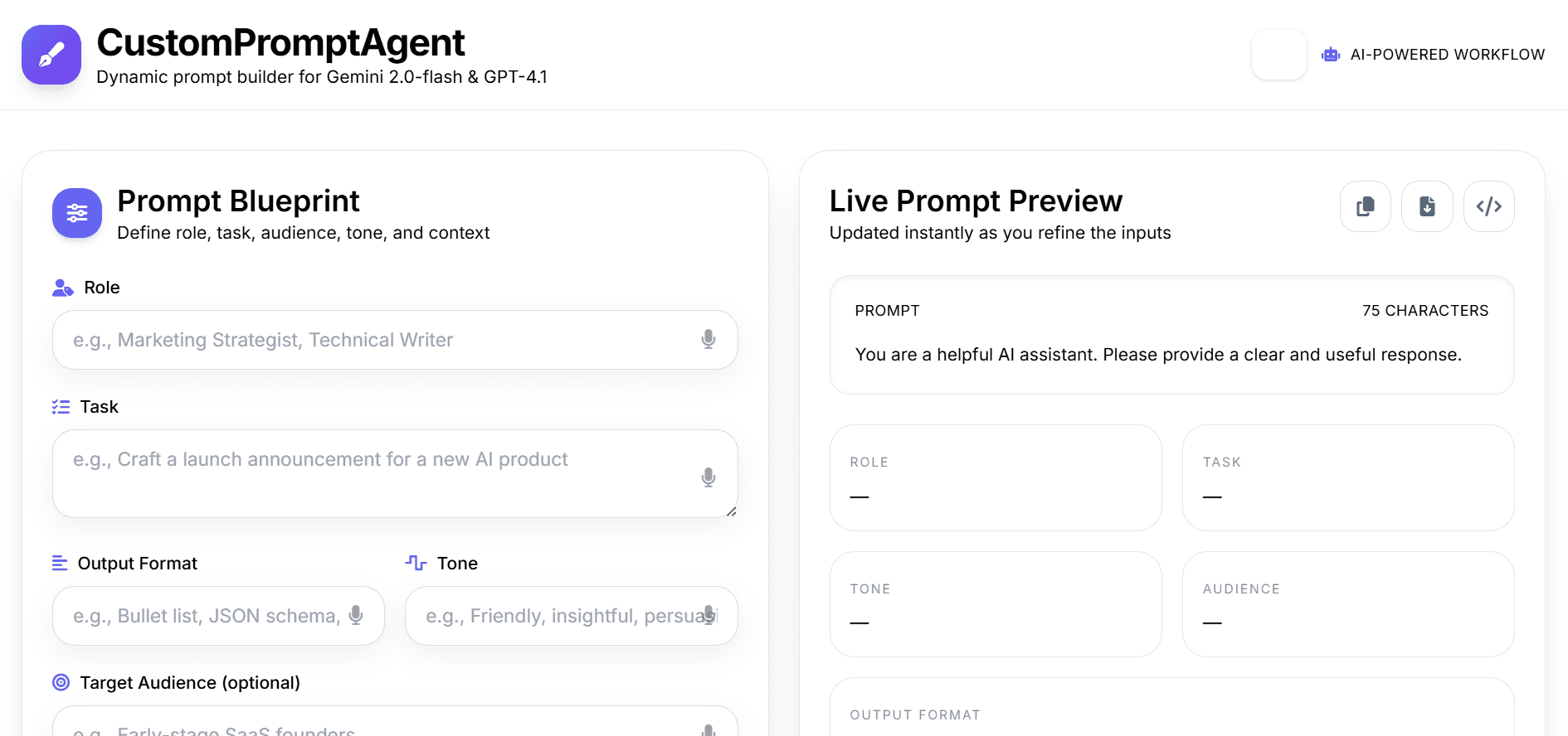 CustomPromptAgent
