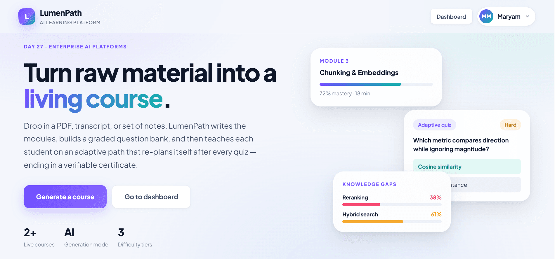 AI Learning Management System